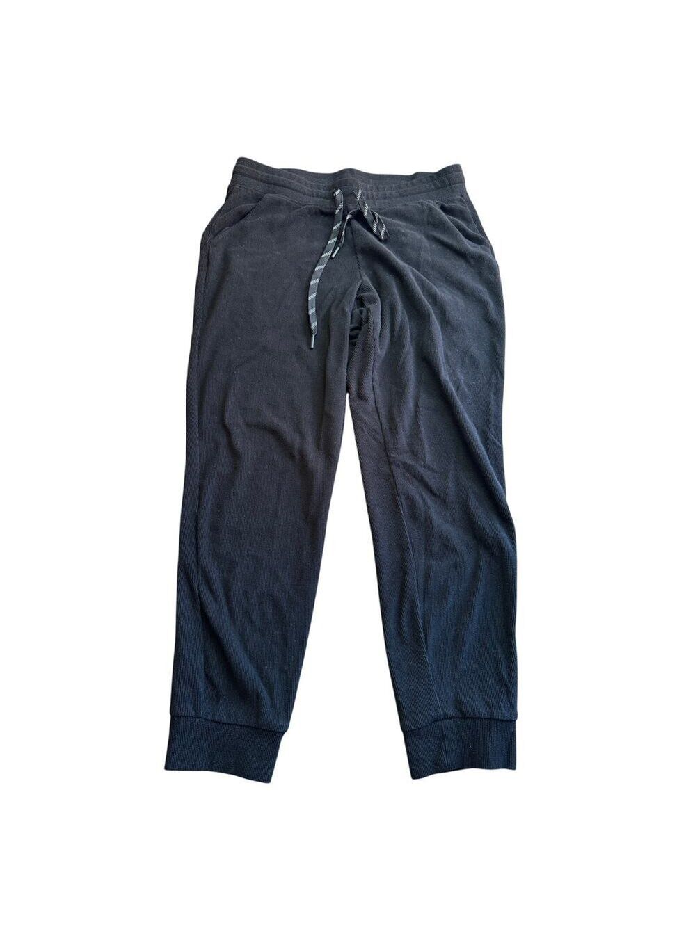 Marc New York by Andrew Marc black ribbed jogger sweatpants, Large